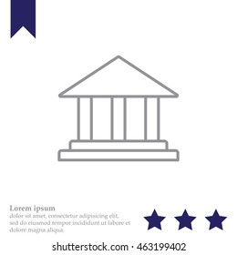 Museum building icon 