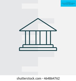 Museum building icon 