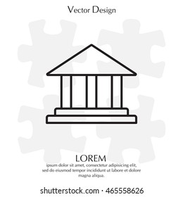 Museum building icon 
