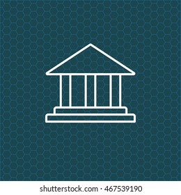Museum building icon 
