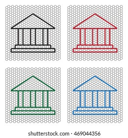 Museum building icon 