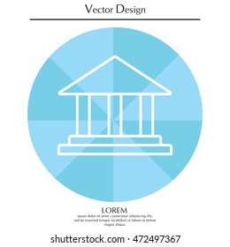 Museum building icon 