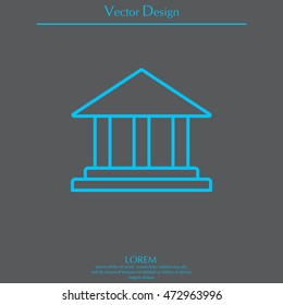 Museum building icon 