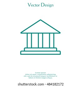 Museum building icon 