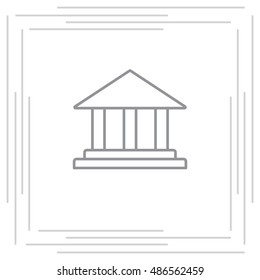 Museum building icon 