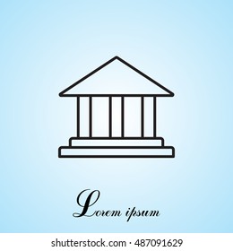 Museum building icon 