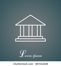 Museum building icon 