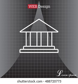 Museum building icon 
