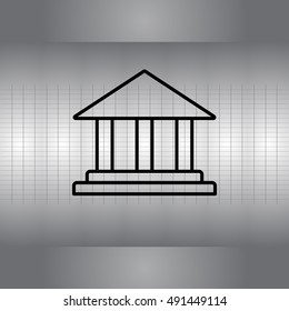 Museum building icon 