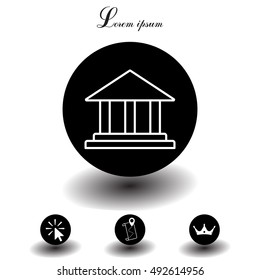 Museum building icon 