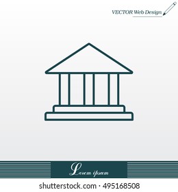 Museum building icon 