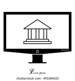 Museum building icon 