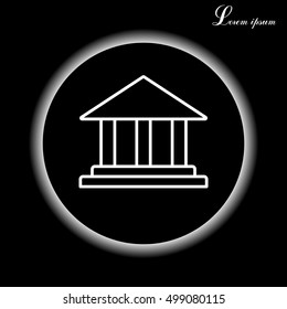 Museum building icon 