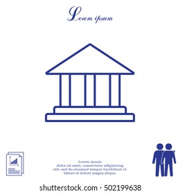 Museum building icon 