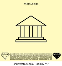 Museum building icon 