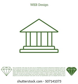 Museum building icon 