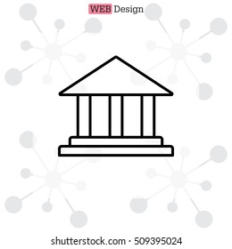 Museum building icon 