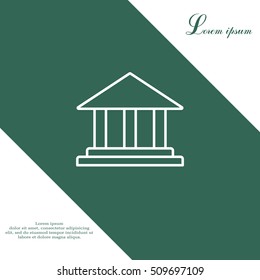 Museum building icon 
