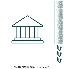 Museum building icon 