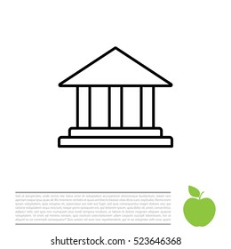 Museum building icon 