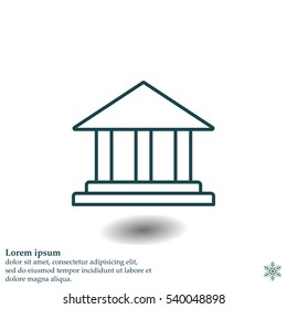Museum building icon 