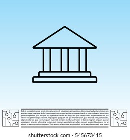 Museum building icon 