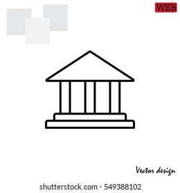 Museum building icon 