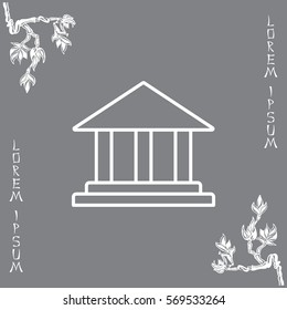 Museum building icon 