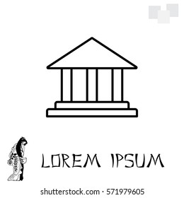 Museum building icon 