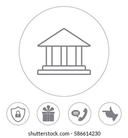 Museum building icon 