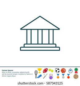 Museum building icon 