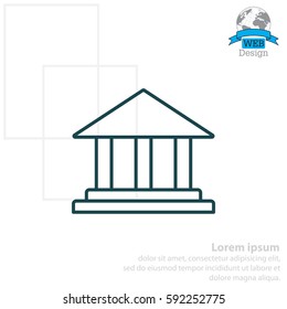 Museum building icon 