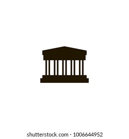 museum building icon. sign design