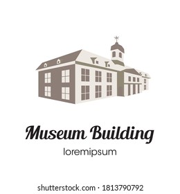 Diseño del logotipo o de la plantilla de símbolos del Edificio del Museo