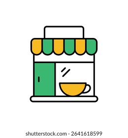 Museum Cafe Icon vector stock illustration