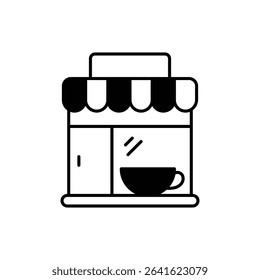 Museum Cafe Icon vector stock illustration