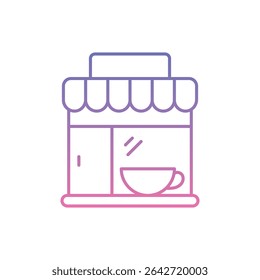 Museum Cafe Icon vector stock illustration