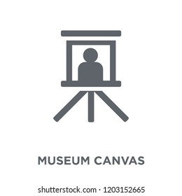museum Canvas icon. museum Canvas design concept from Museum collection. Simple element vector illustration on white background.