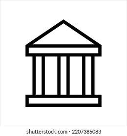 Museum courthouse vector icon symbol design