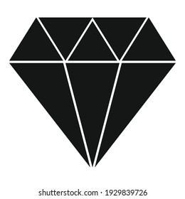Museum diamond icon. Simple illustration of museum diamond vector icon for web design isolated on white background