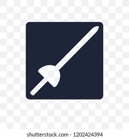 museum Fencing transparent icon. museum Fencing symbol design from Museum collection. Simple element vector illustration on transparent background.