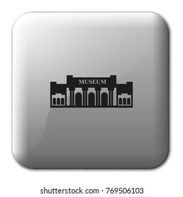 Museum flat vector icon.