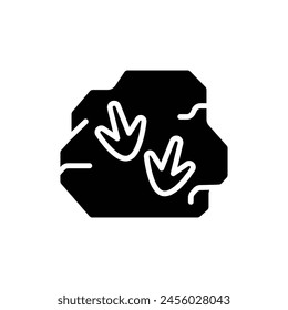 Museum Fossil Filled Icon Vector Illustration