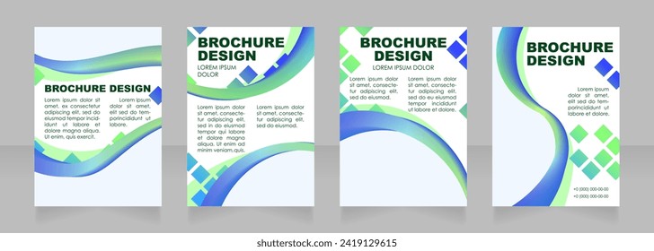 Museum guide blank brochure layout design. Info about special event. Vertical poster template set with empty copy space for text. Premade corporate reports collection. Editable flyer paper pages