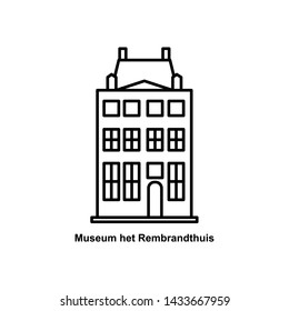 Museum het Rembrandthuis icon outline
