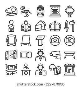 Museum museum history museum museum icon set