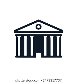 museum history logo vector illustration template design