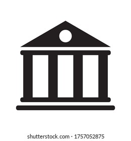 icono del museo, vector del icono de educación