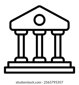 Museum Icon Element For Design