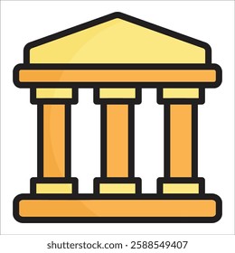 Museum Icon Element For Design